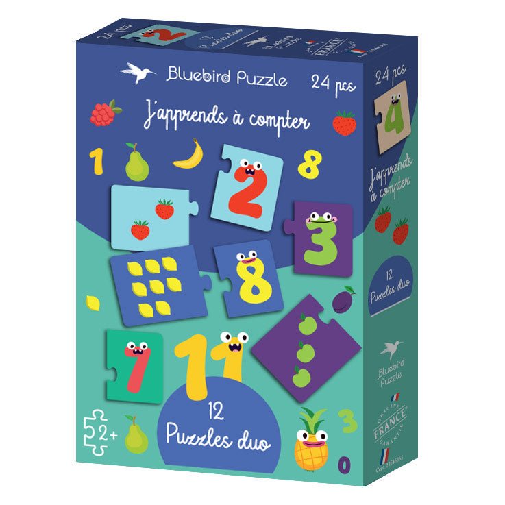 Puzzles duo 24 pièces - J'apprends à CompterBluebird Puzzle