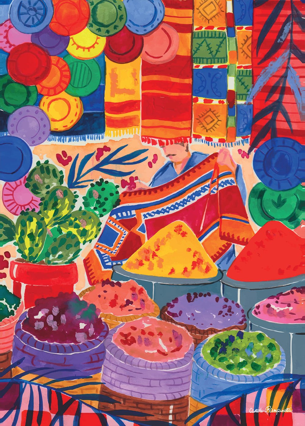 Puzzle 500 Pièces Carole Rampinetta - Casablanca, les HabousCarole Rampinetta