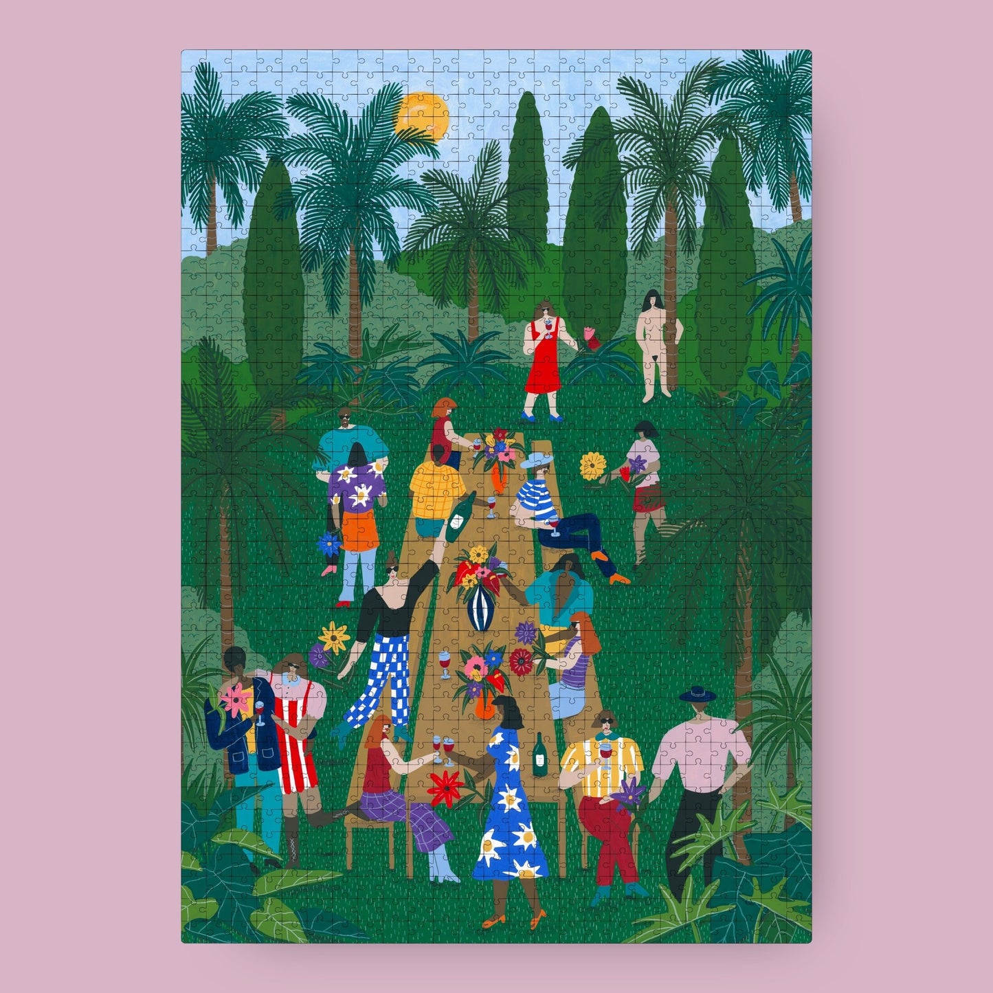Puzzle 1000 Pièces Das Puzzle Kollektiv - Fête au JardinDas Puzzle Kollektiv
