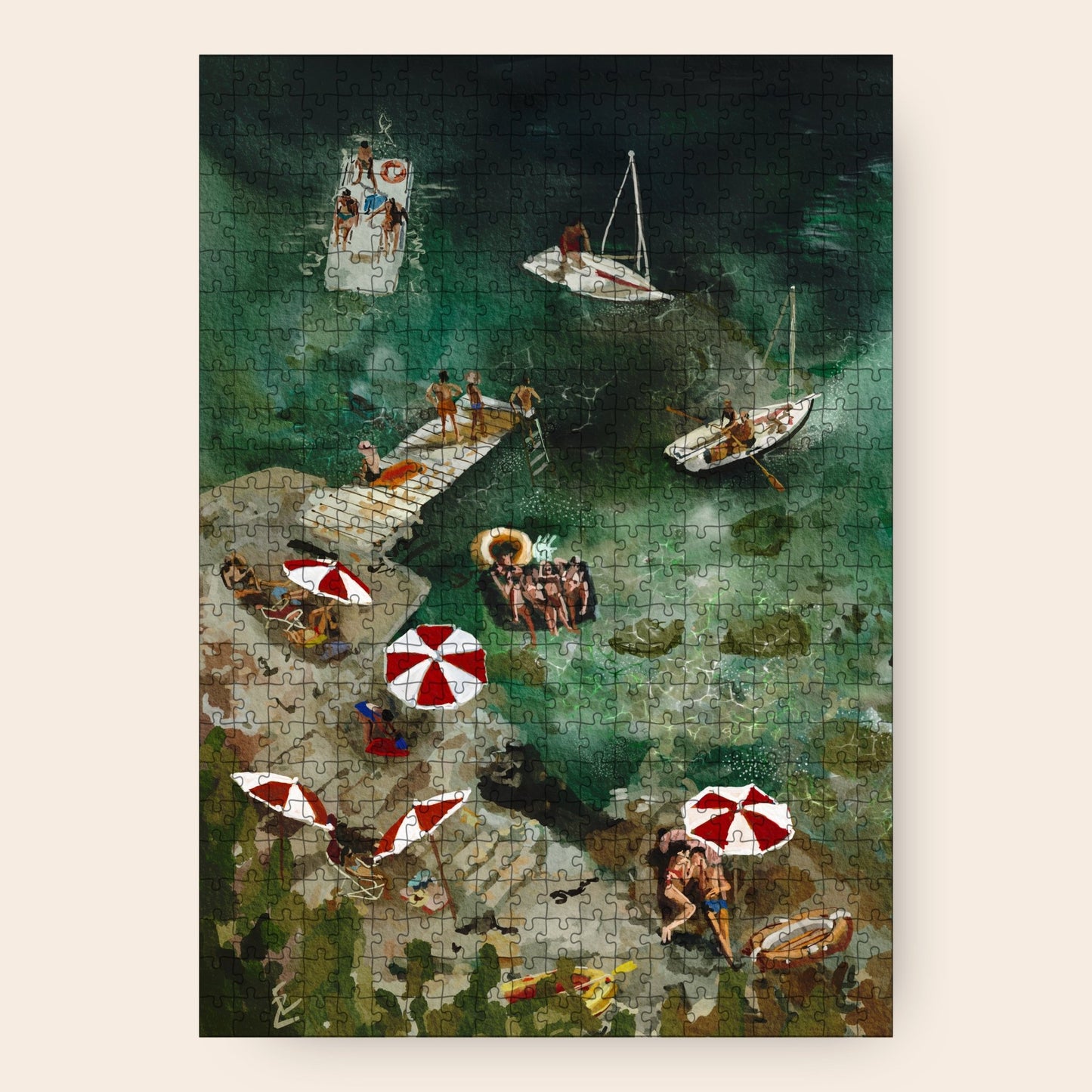 Puzzle 500 Pièces Das Puzzle Kollektiv - Amour à la PlageDas Puzzle Kollektiv