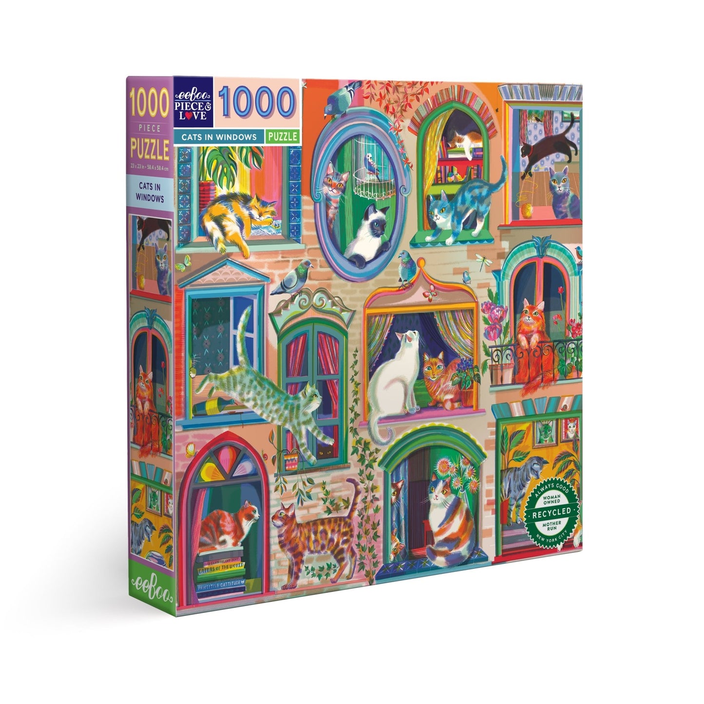 Puzzle de 1000 Pièces - Cats In WindowseeBoo