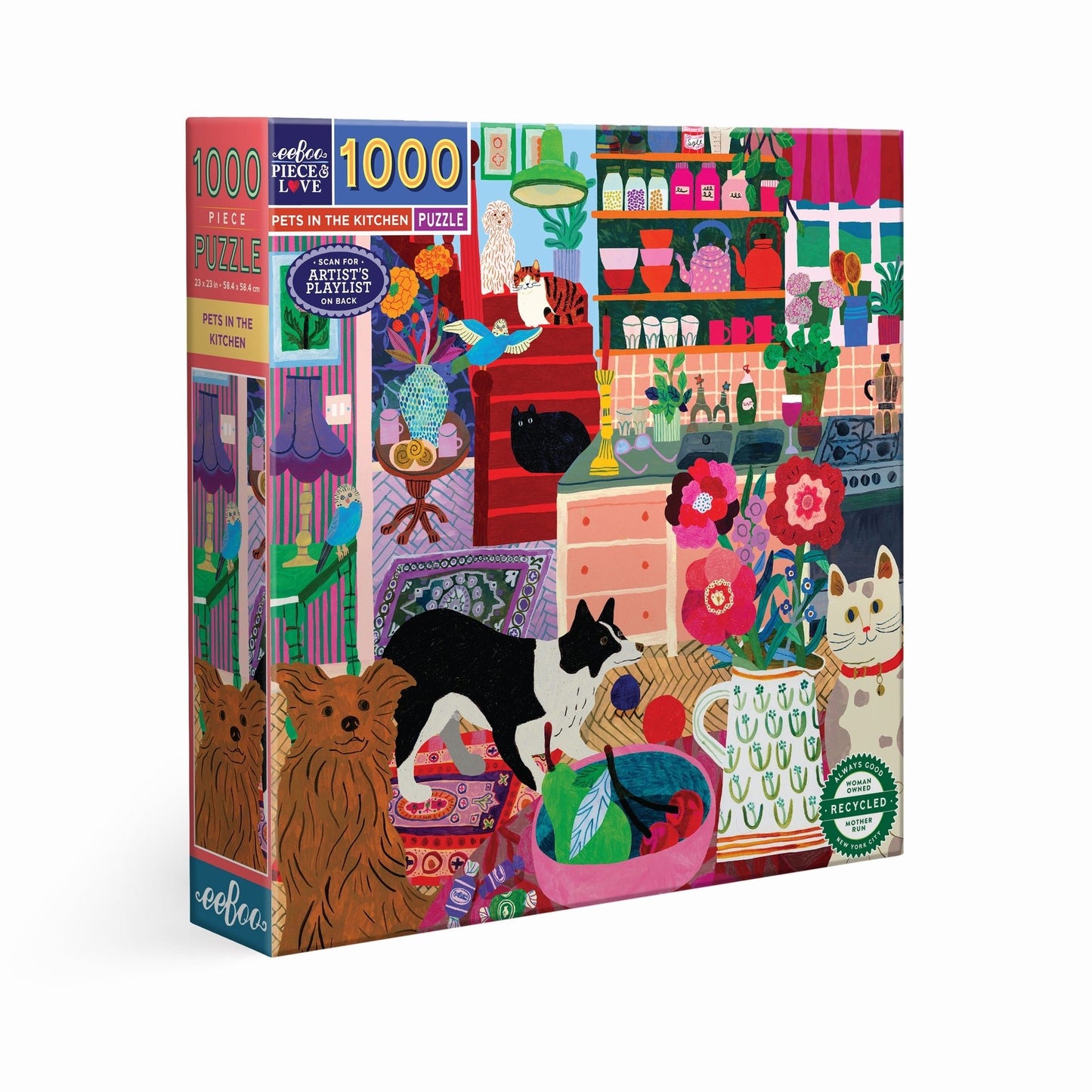 Puzzle de 1000 Pièces - Pets In The KitcheneeBoo