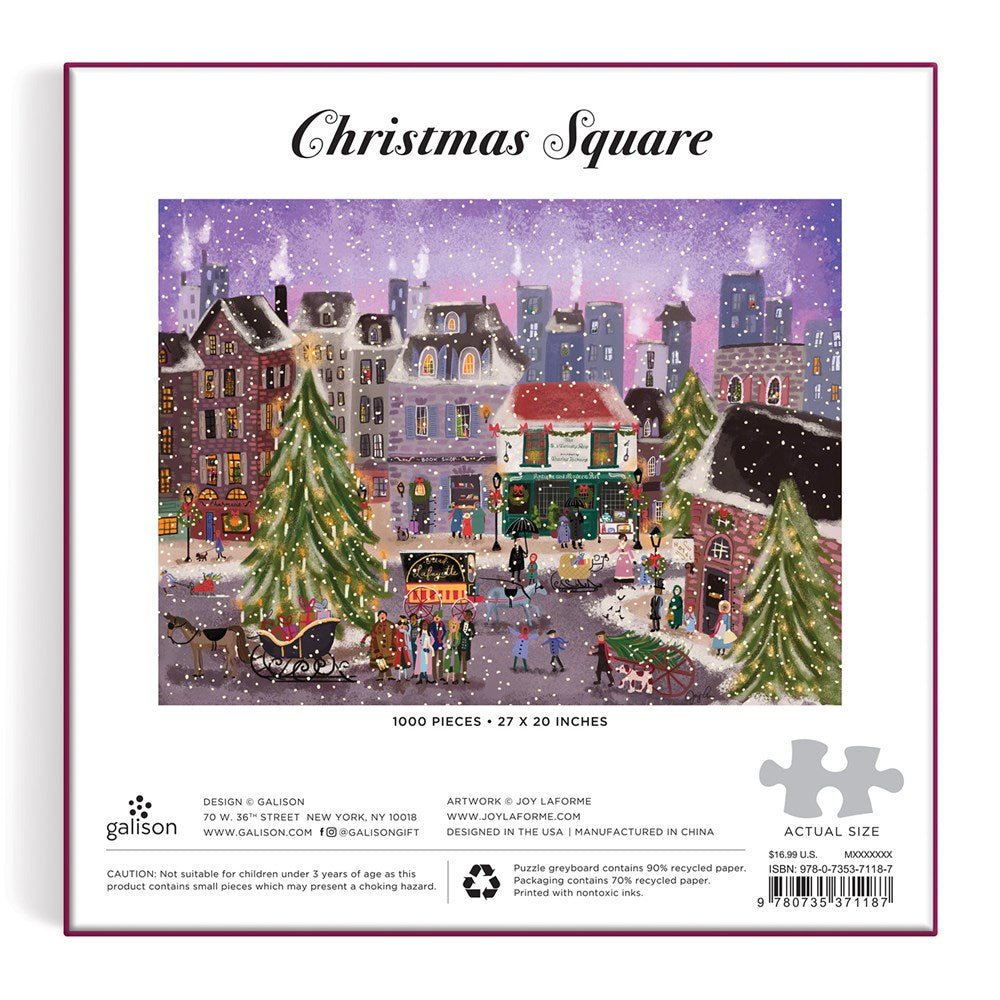 Puzzle 1000 Pièces Galison - Carré de NoëlGalison