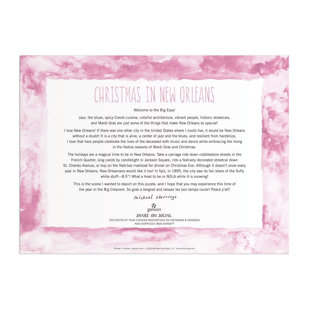Puzzle 1000 Pièces Galison - Noël à la Nouvelle - OrléansGalison