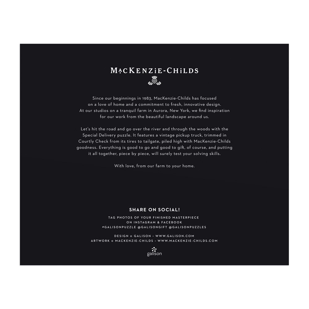 Puzzle 750 Pièces Galison - Livraison SpécialeGalison