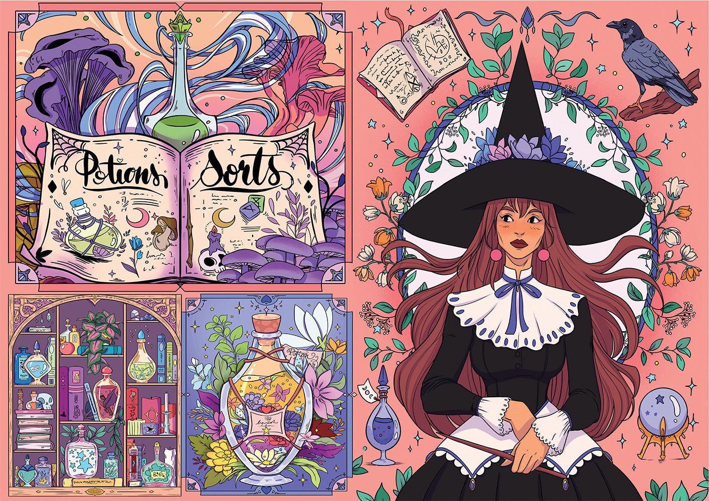 Puzzle 1000 Pièces Hachette - L'Atelier des SortilègesHachette