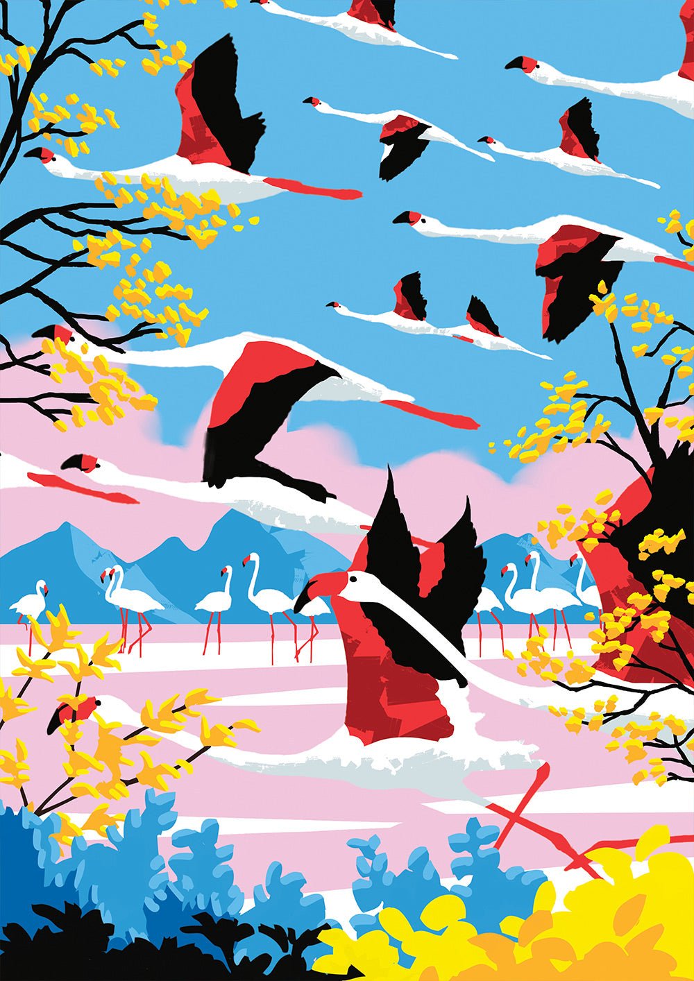 Puzzle 500 Pièces Hachette - L'Envol des Flamants RosesHachette