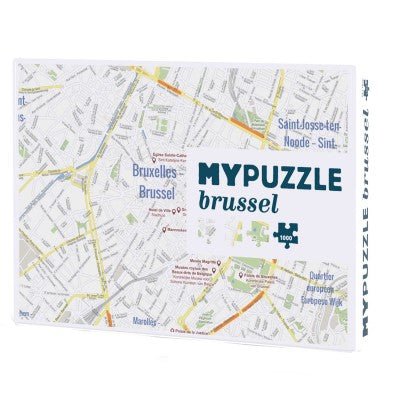 Puzzle de 1000 Pièces - MyPuzzle Carte de BruxellesHelvetiq Puzzles