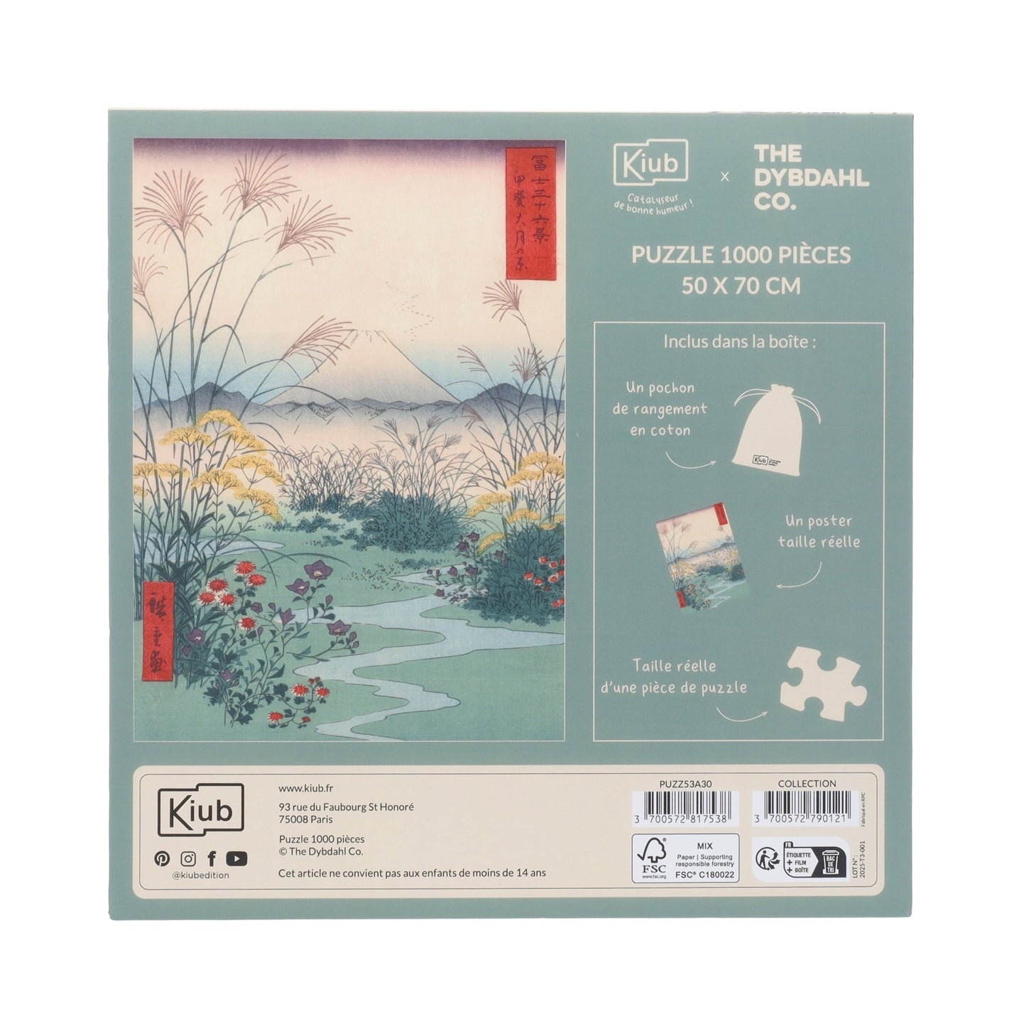 Puzzle 1000 Pièces En Pochon - The Dybdahl V Mt Fuji ChampKiub