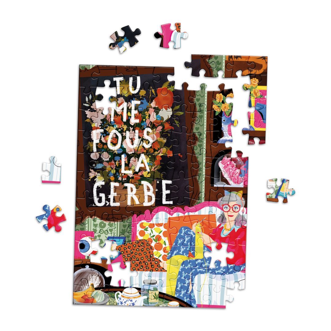 Mini puzzle 100 pièces Marie - Chantal - GerbeLa Puzzlerie