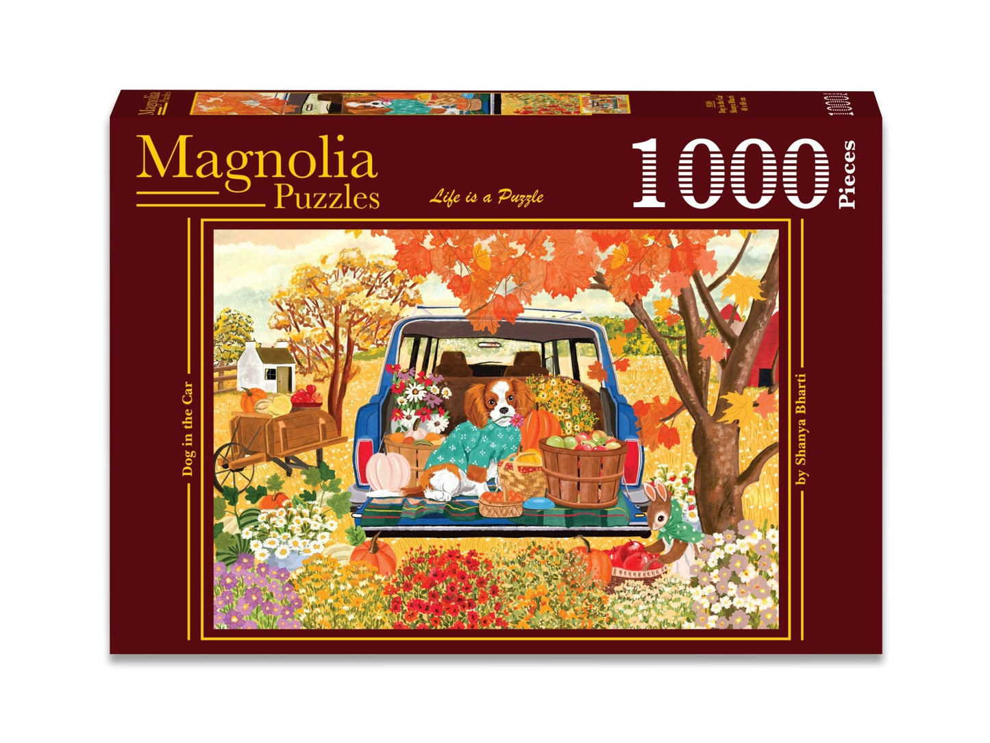 Puzzle 1000 Pièces - Chien dans la VoitureMagnolia