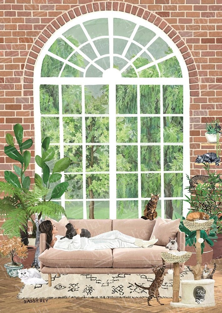 Puzzle 1000 Pièces Magnolia - Cat SanctuaryMagnolia