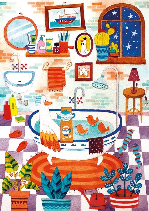 Puzzle 1000 Pièces Magnolia - L'Heure du BainMagnolia