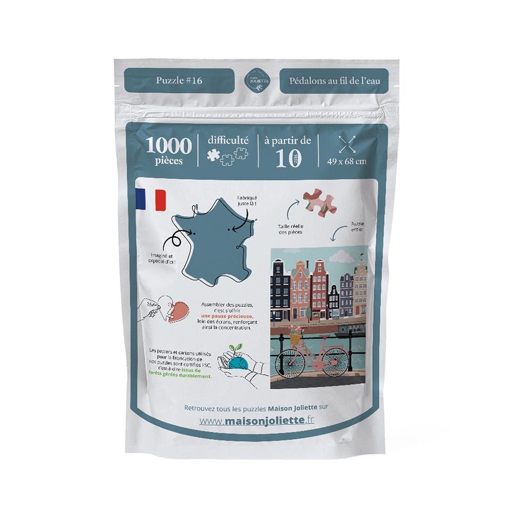 Puzzle 1000 pièces - Pédalons au fil de l'eauMaison Joliette