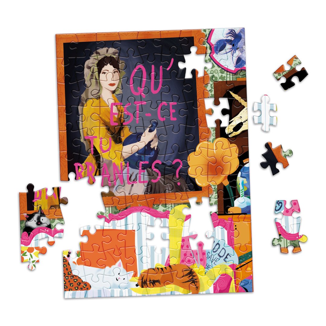 Mini puzzle 100 pièces Marie - Chantal - Dame JeanneLa Puzzlerie