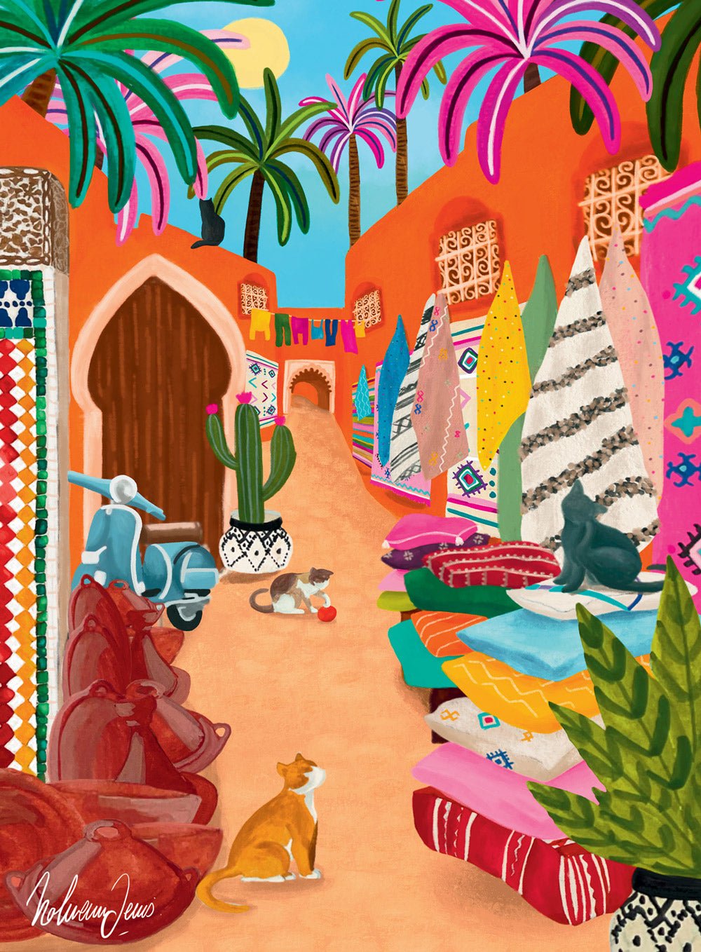 Mini Puzzle de 96 Pièces - Souk de MarrakechPieces & Peace