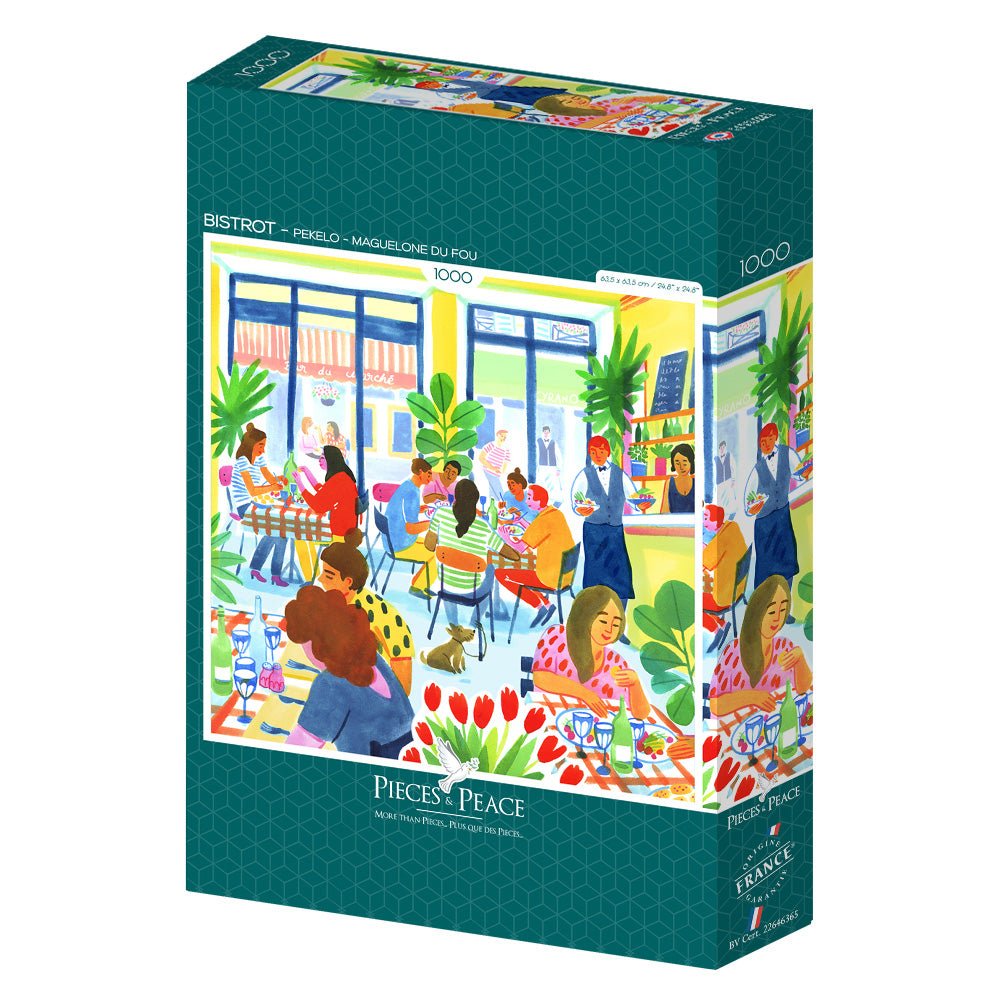 Puzzle 1000 pièces Carré Pieces & Peace - BistrotPieces & Peace
