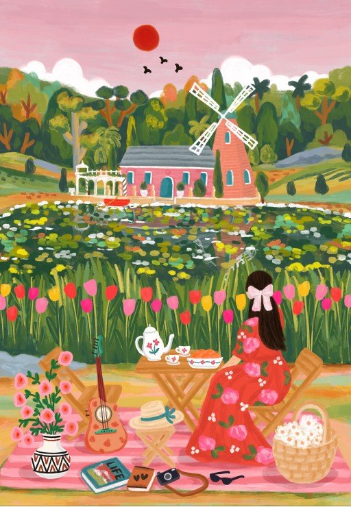 Puzzle 1000 Pièces Pieces & Peace - Au LacPieces & Peace