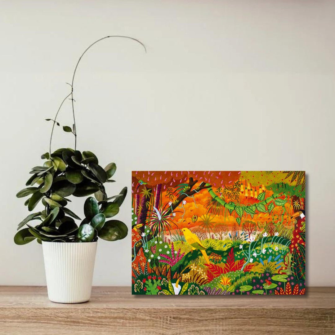 Puzzle 1000 Pièces Pieces & Peace - Conure DoréePieces & Peace