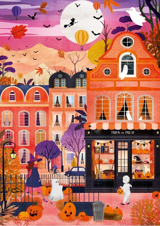 Puzzle 1000 Pièces Pieces & Peace - Des Bonbons ou un SortPieces & Peace