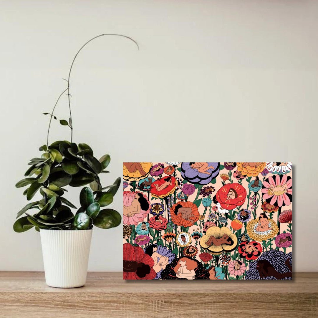 Puzzle 1000 Pièces Pieces & Peace - Femmes FleursPieces & Peace