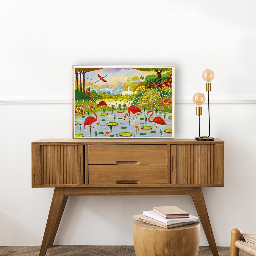 Puzzle 1000 Pièces Pieces & Peace - Flamants des CaraïbesPieces & Peace