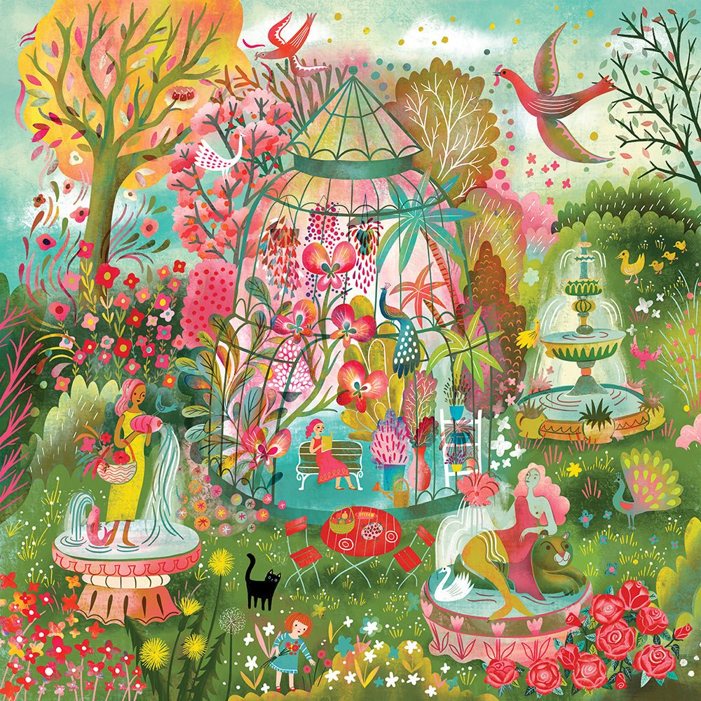 Puzzle 1000 Pièces Pieces & Peace - Greenhouse FountainsPieces & Peace