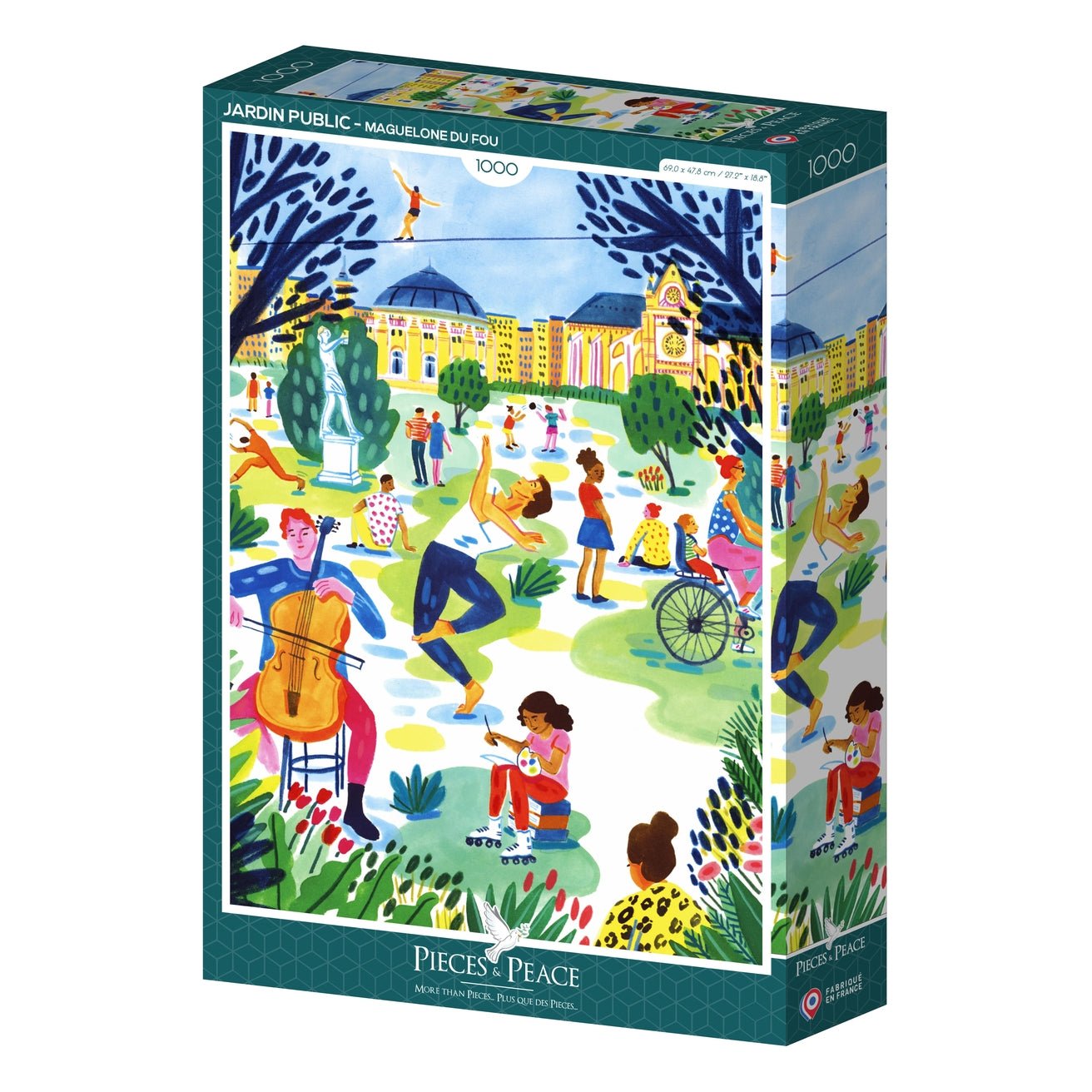 Puzzle 1000 pièces Pieces & Peace - Jardin PublicPieces & Peace