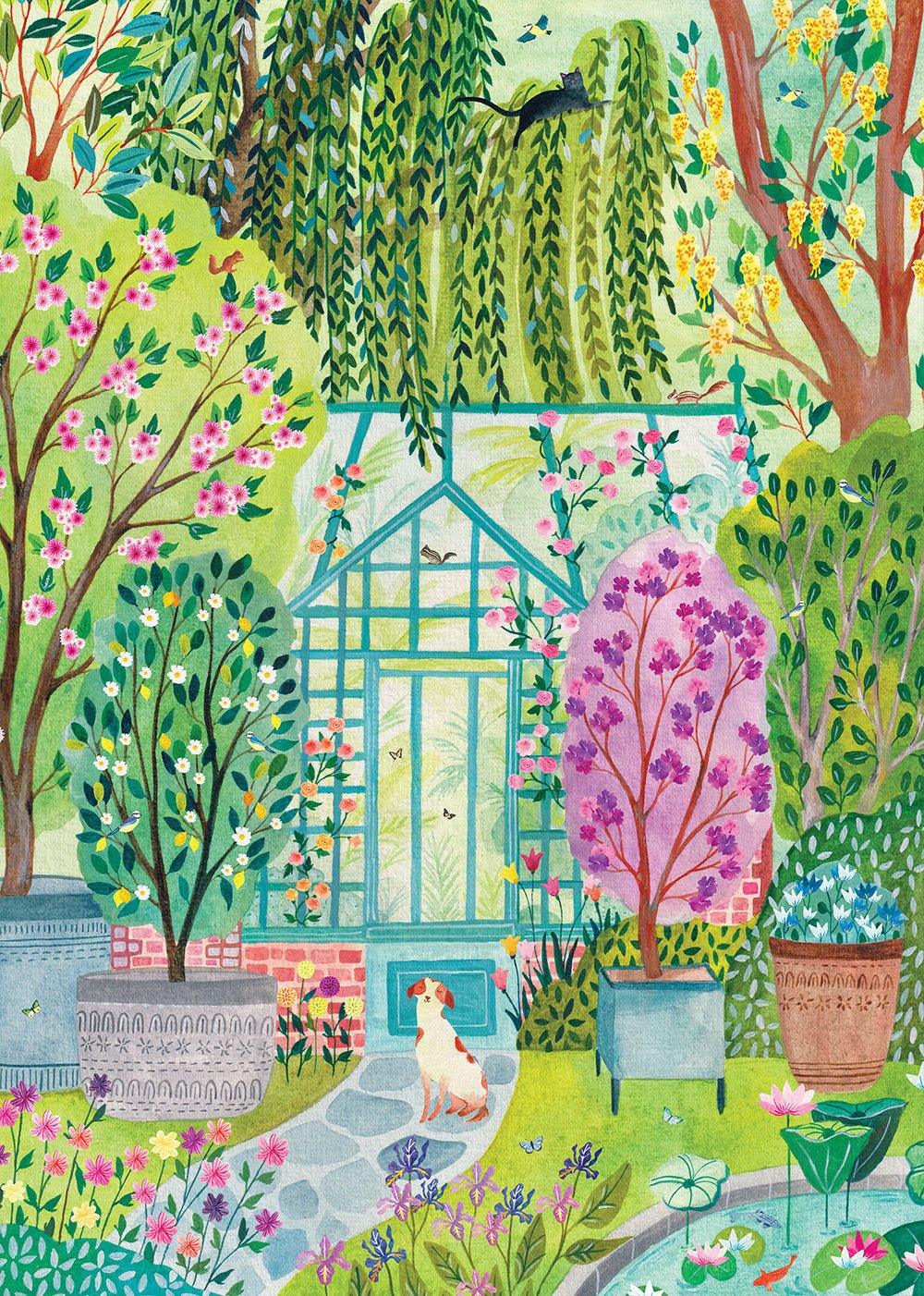 Puzzle 1000 Pièces Pieces & Peace - Jardin SecretPieces & Peace