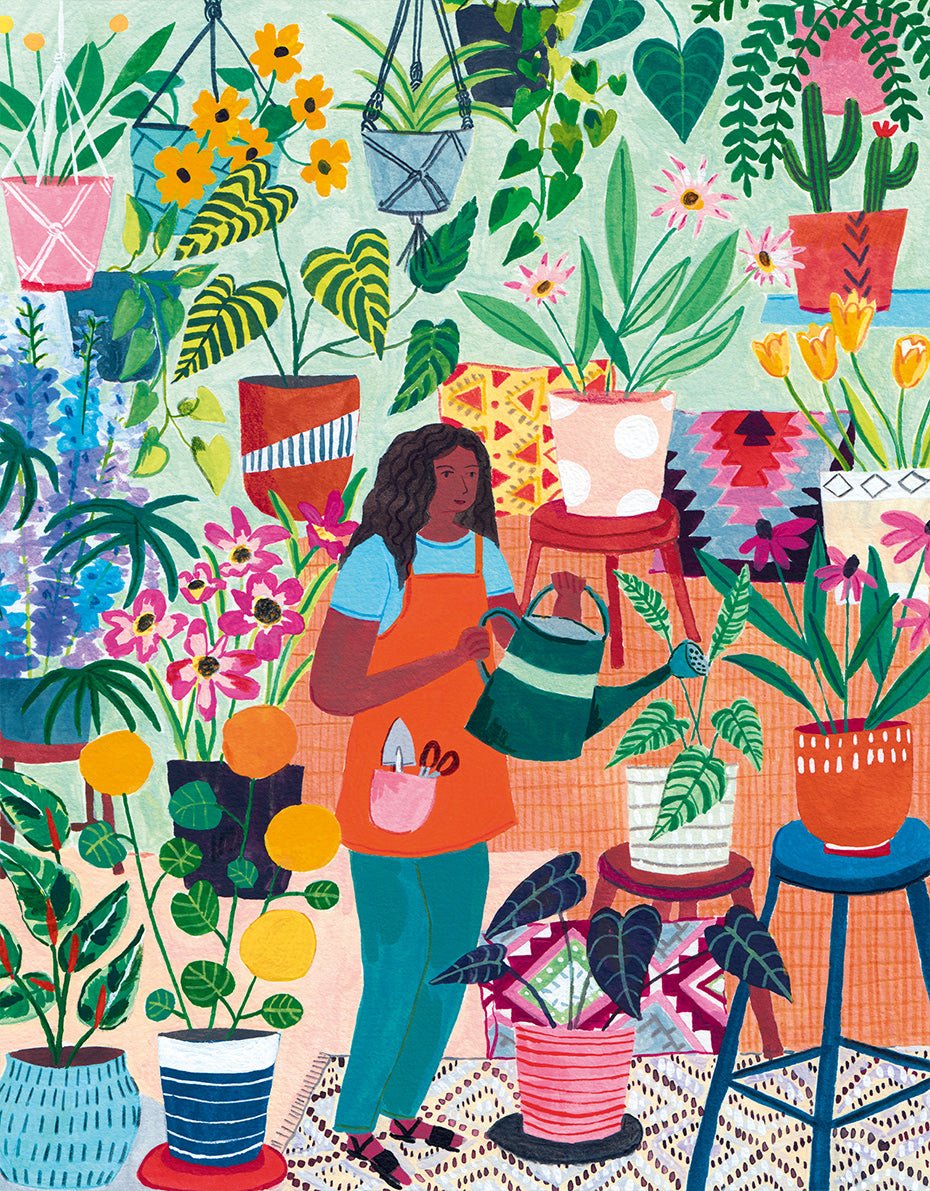 Puzzle 1000 Pièces Pieces & Peace - La Femme aux PlantesPieces & Peace