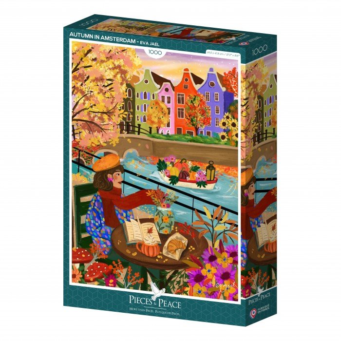 Puzzle 1000 Pièces Pieces & Peace - L'Automne à AmsterdamPieces & Peace