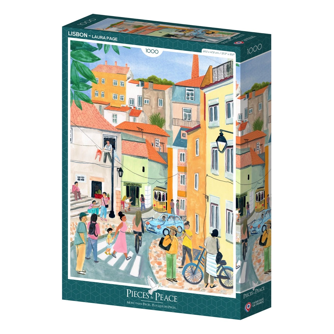 Puzzle 1000 Pièces Pieces & Peace - LisbonnePieces & Peace
