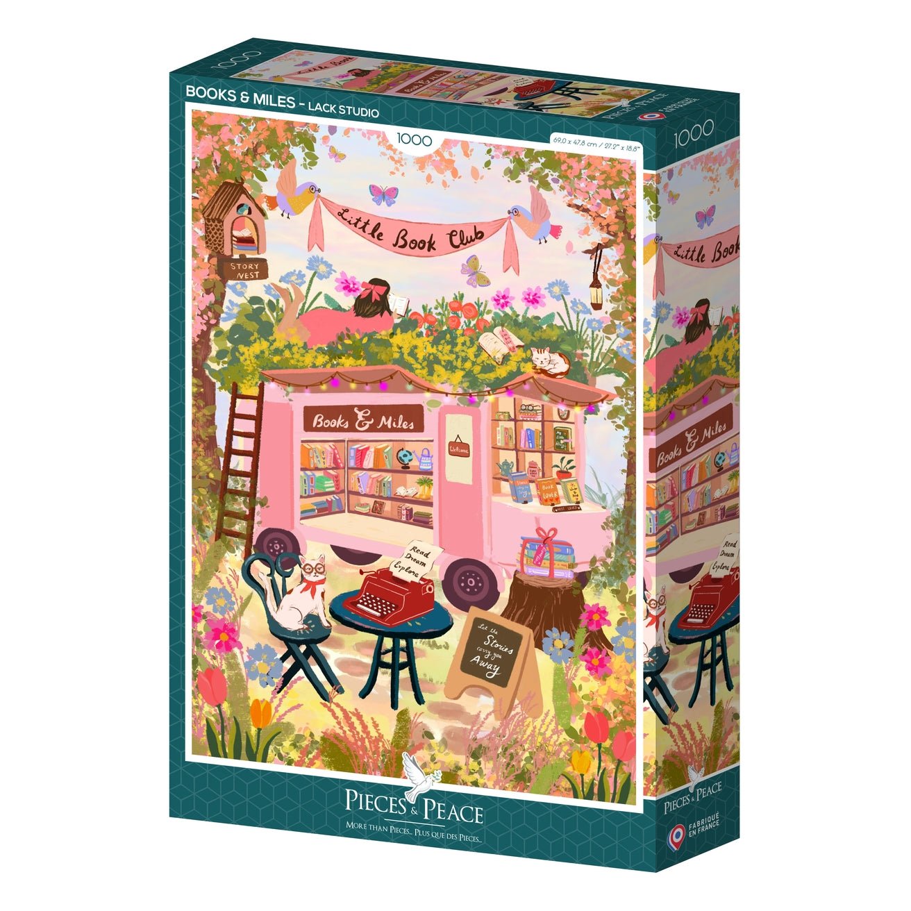 Puzzle 1000 Pièces Pieces & Peace - Livres ItinérantsPieces & Peace