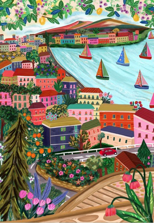 Puzzle 1000 Pièces Pieces & Peace - Naples, ItaliePieces & Peace