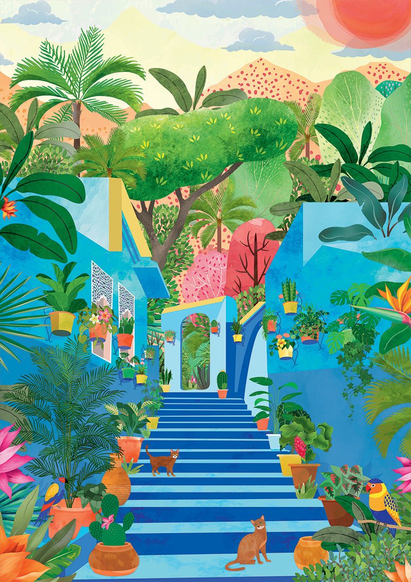 Puzzle 1000 Pièces Pieces & Peace - Paradis BleuPieces & Peace