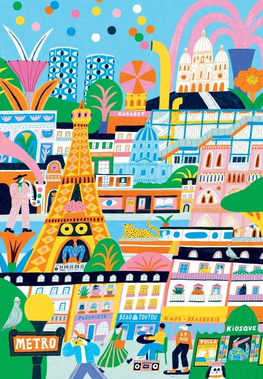 Puzzle 1000 Pièces Pieces & Peace - Paris est MagiquePieces & Peace