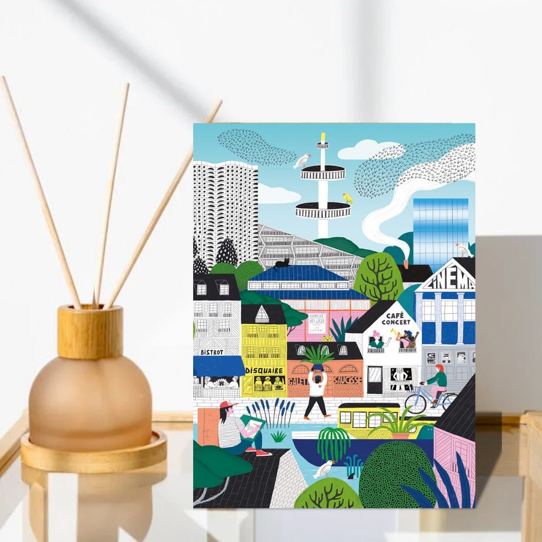 Puzzle 1000 Pièces Pieces & Peace - Ville de RennesPieces & Peace