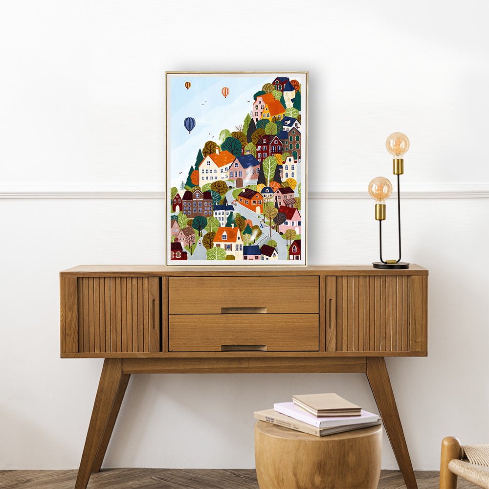 Puzzle 1000 Pièces Pieces & Peace - Ville ForestièrePieces & Peace