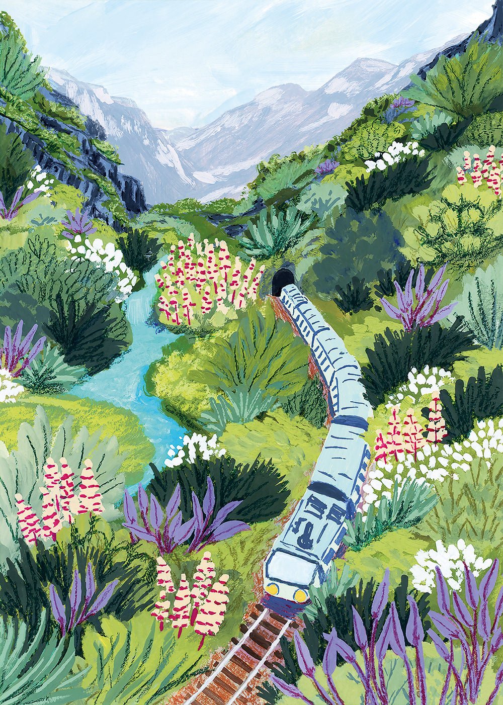 Puzzle 1000 Pièces Pieces & Peace - Voyage en TrainPieces & Peace