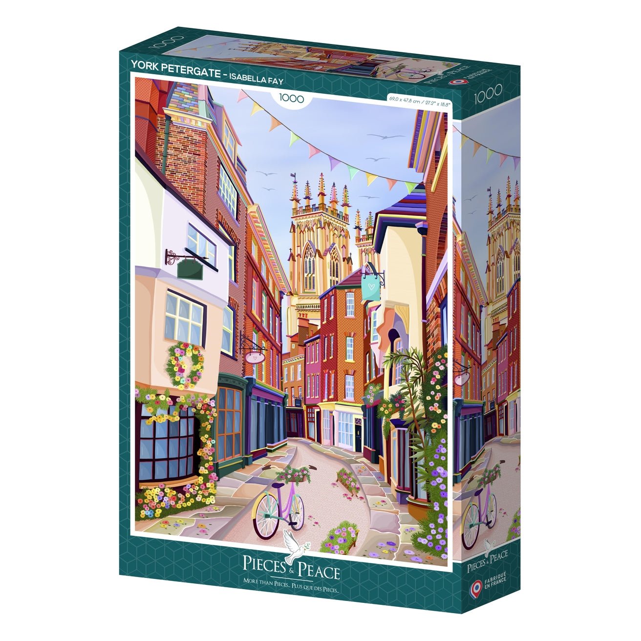 Puzzle 1000 Pièces Pieces & Peace - York PetergatePieces & Peace