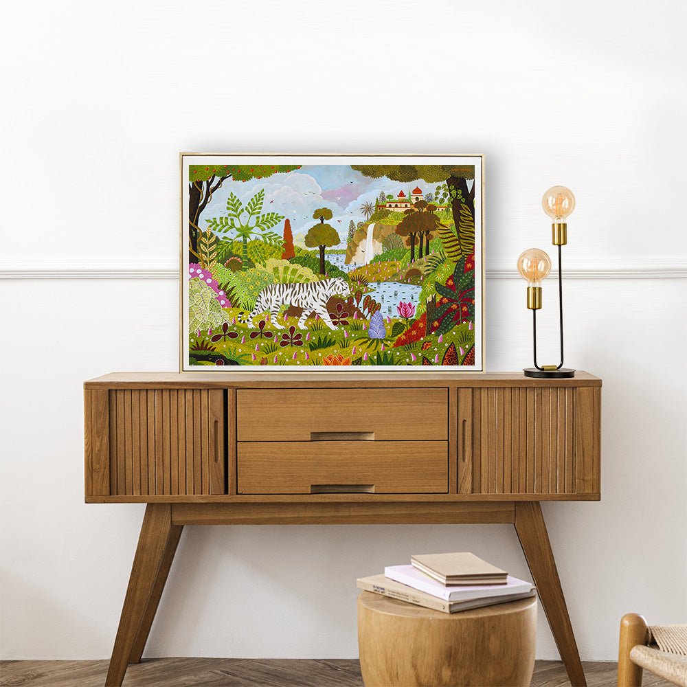 Puzzle 1500 Pièces Pieces & Peace - Tigre BlancPieces & Peace