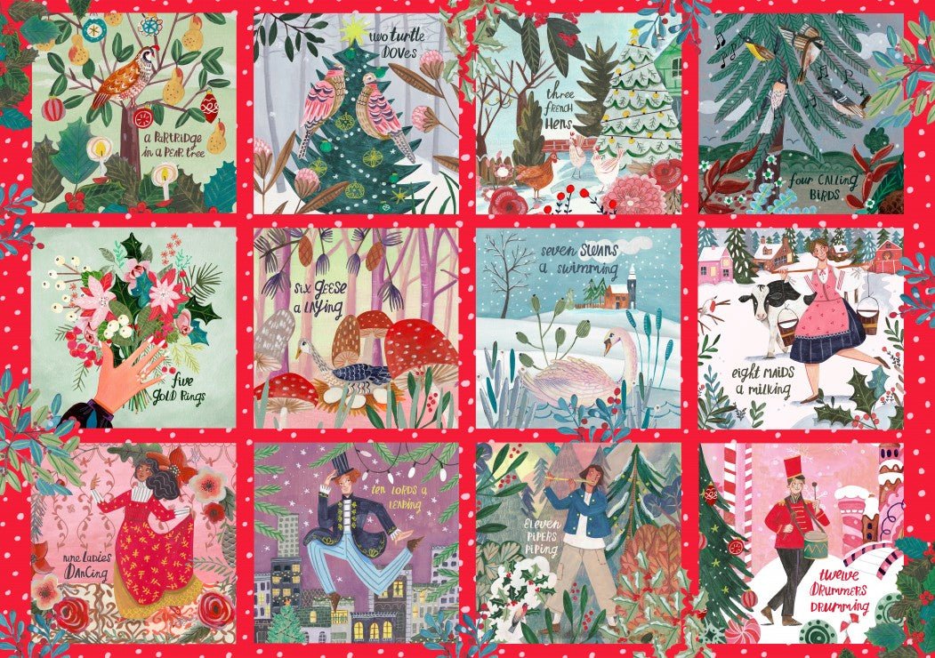 Puzzle 2000 Pièces Pieces & Peace - 12 Jours de NoëlPieces & Peace