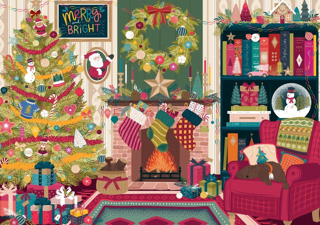 Puzzle 2000 Pièces Pieces & Peace - Cheminée de FêtesPieces & Peace