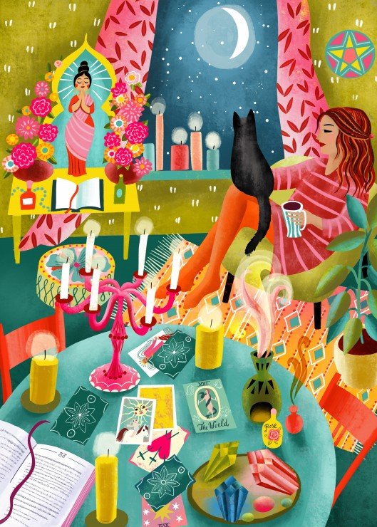 Puzzle 500 Pièces Pieces & Peace - Coin Lecture Magique sous la LunePieces & Peace