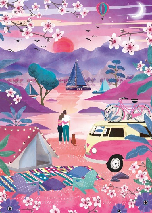 Puzzle 500 Pièces Pieces & Peace - Escapade PrintanièrePieces & Peace