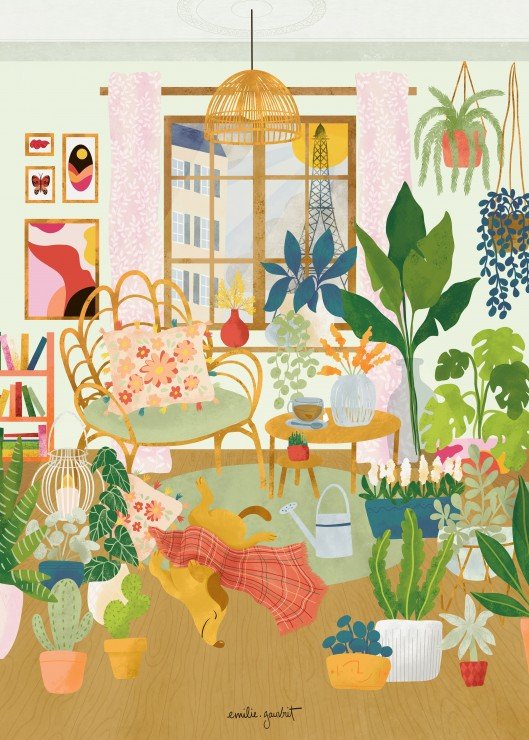 Puzzle 500 Pièces Pieces & Peace - Intérieur CosyPieces & Peace