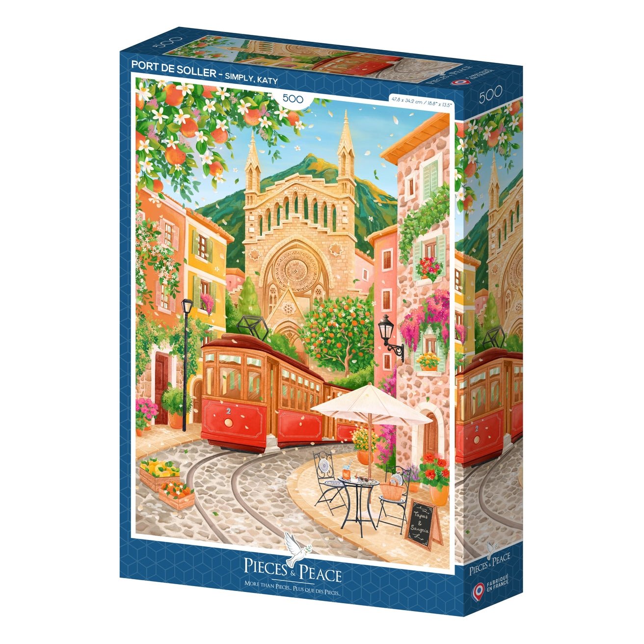 Puzzle 500 pièces Pieces & Peace - Port De SollerPieces & Peace
