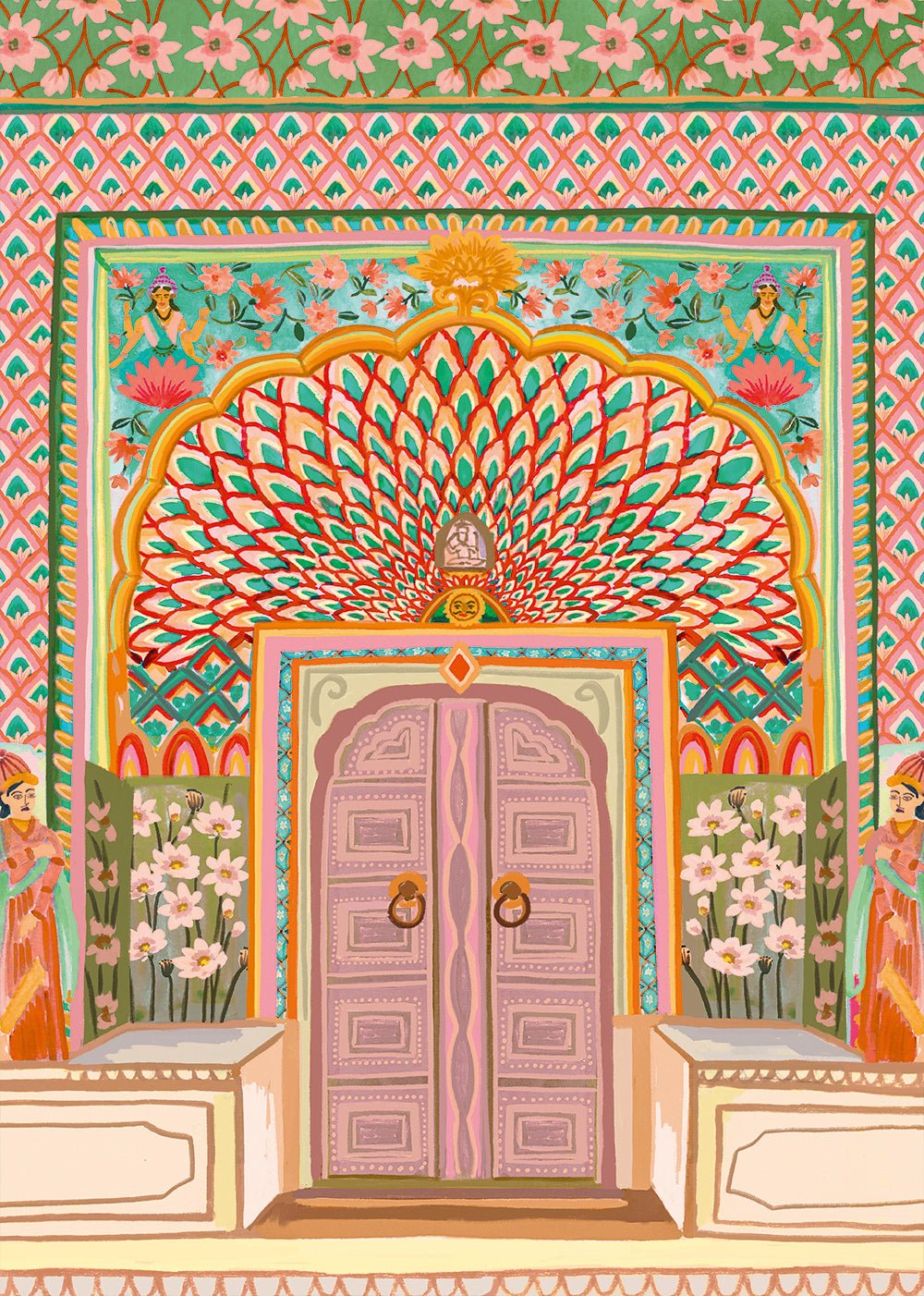 Puzzle 500 Pièces Pieces & Peace - Porte du LotusPieces & Peace