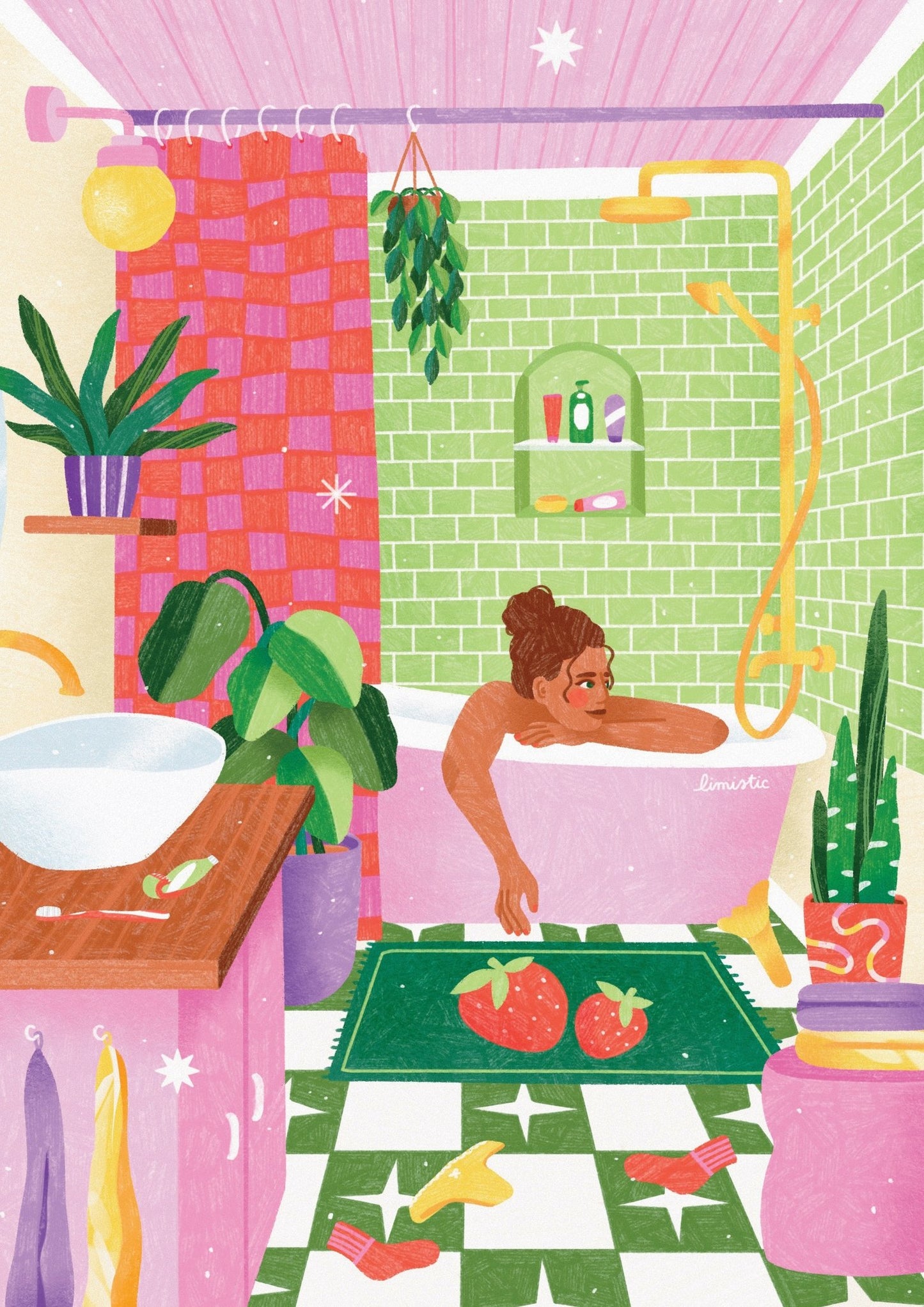 Puzzle 500 Pièces Pieces & Peace - Salle de BainsPieces & Peace