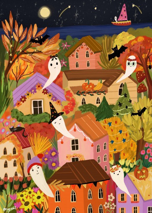 Puzzle 500 Pièces Pieces & Peace - Ville FantômePieces & Peace